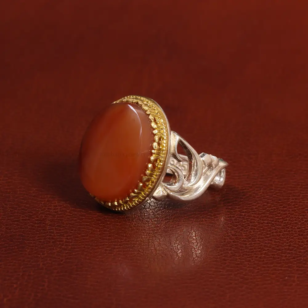 انگشتر عقیق یمن مردانه کد 26148