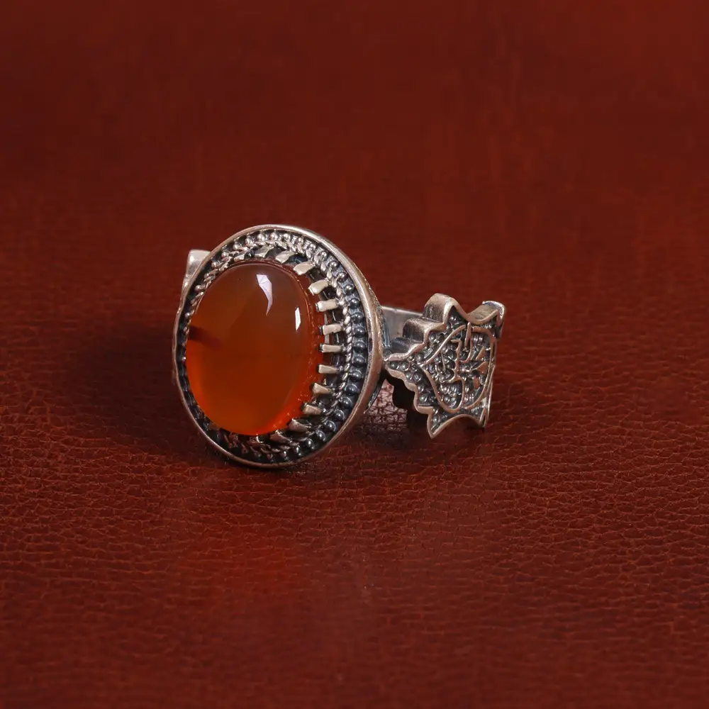 انگشتر عقیق یمن مردانه کد 26163