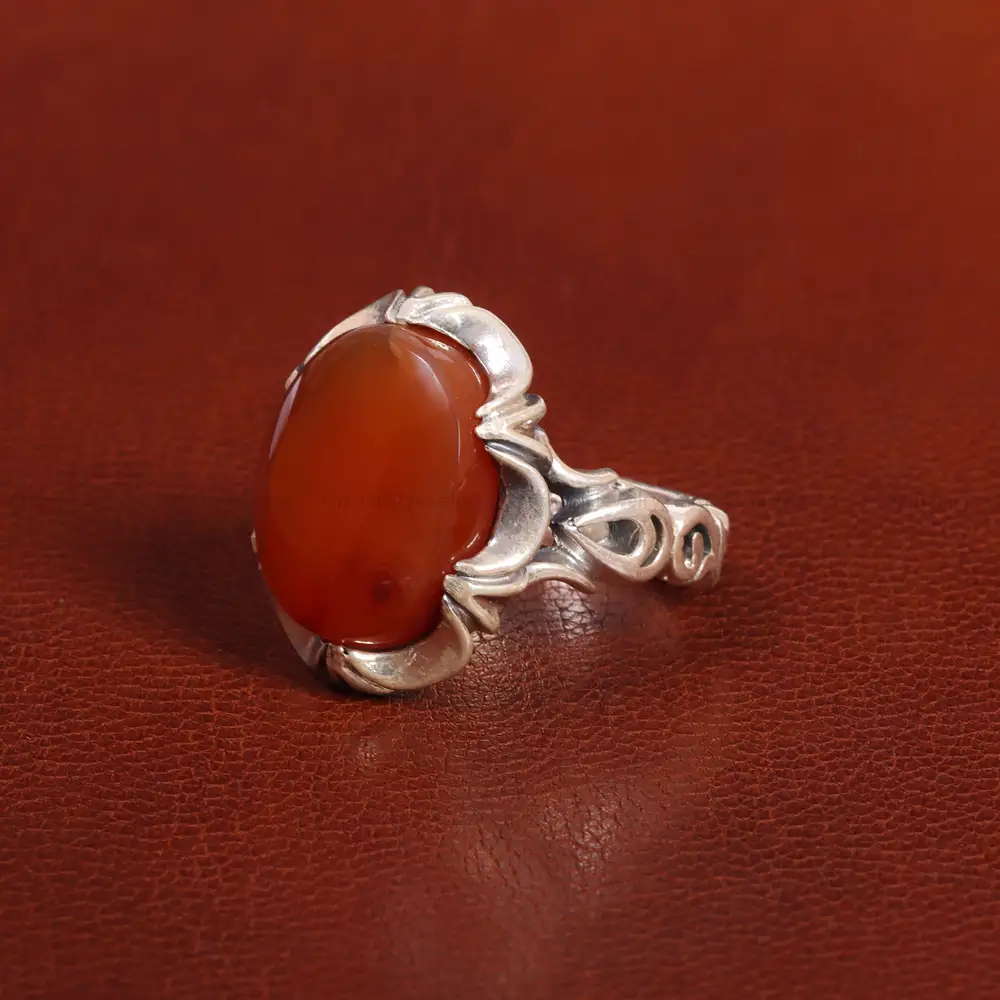 انگشتر عقیق یمن مردانه کد 26166