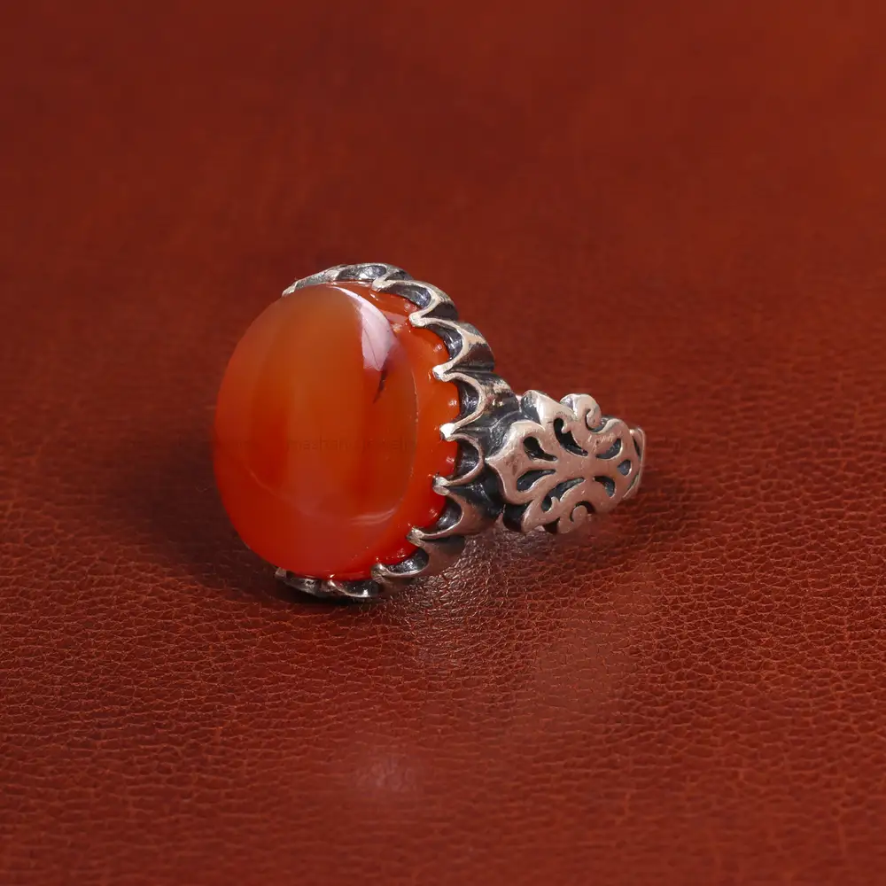 انگشتر عقیق یمن مردانه کد 26173