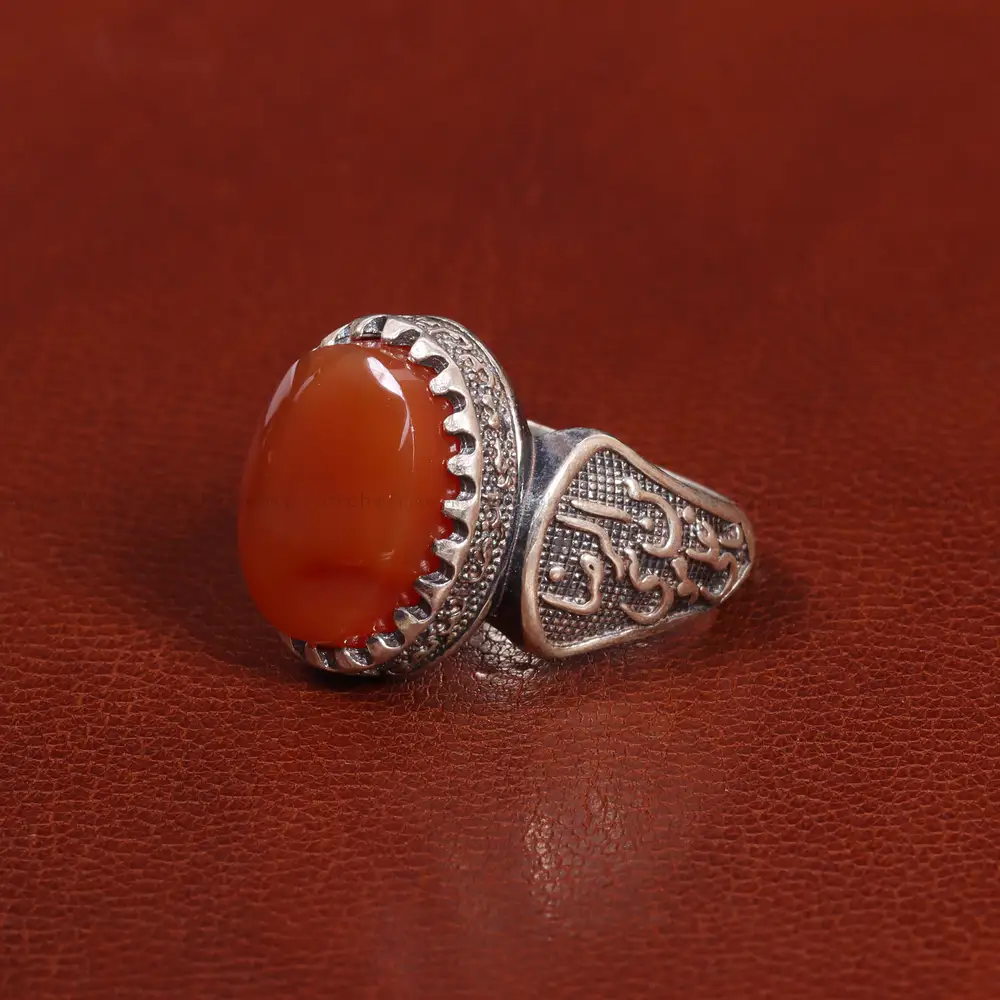 انگشتر عقیق یمن مردانه کد 26190