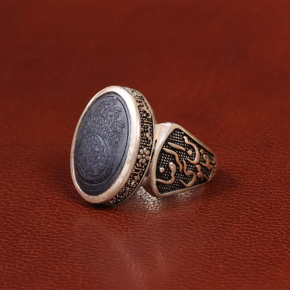 انگشتر حدید مردانه کد 26382