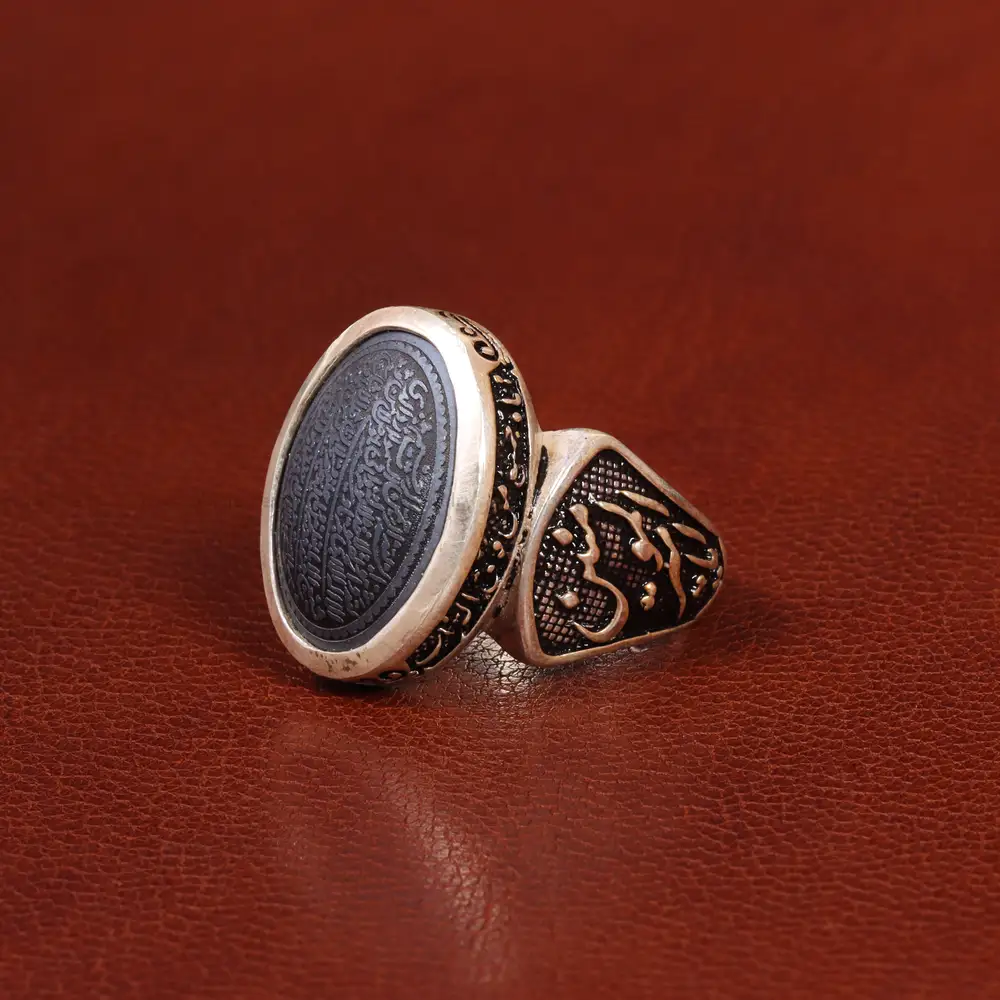 انگشتر حدید مردانه کد 26385