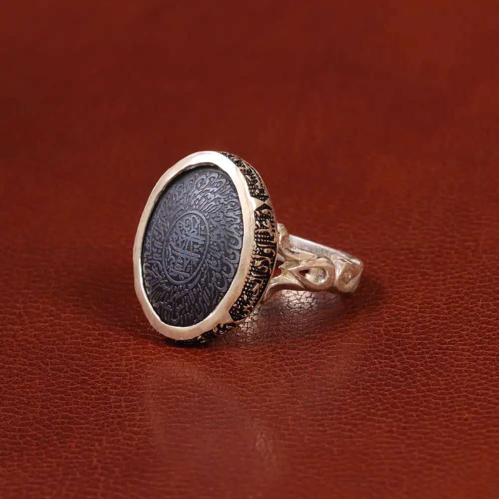 انگشتر حدید مردانه کد 26388