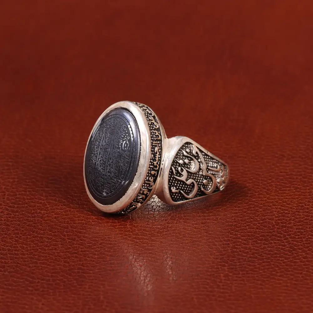 انگشتر حدید مردانه کد 26404