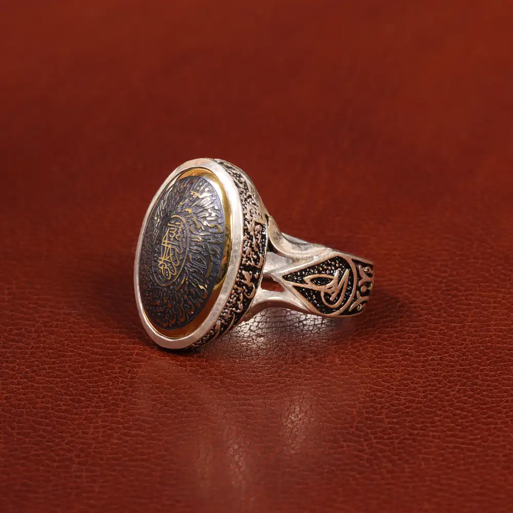 انگشتر حدید مردانه کد 26412