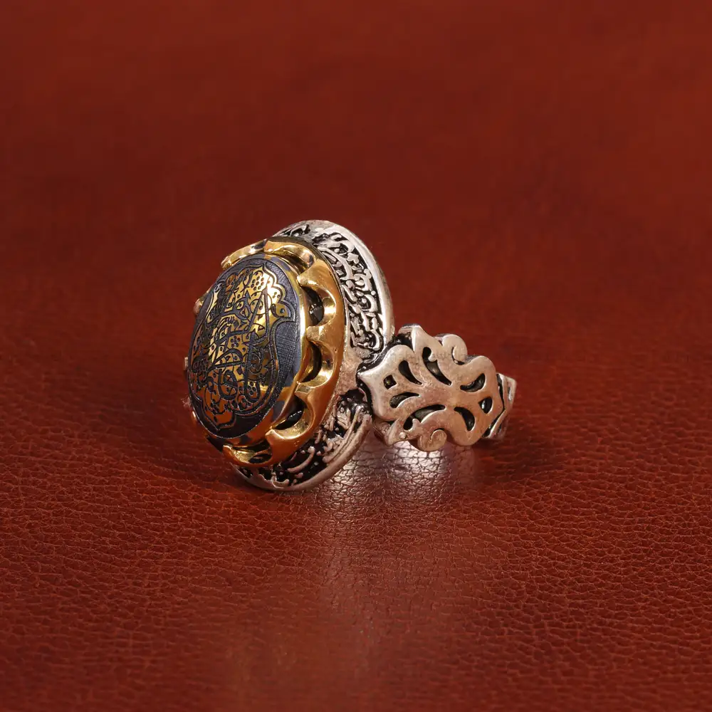 انگشتر حدید مردانه کد 26413