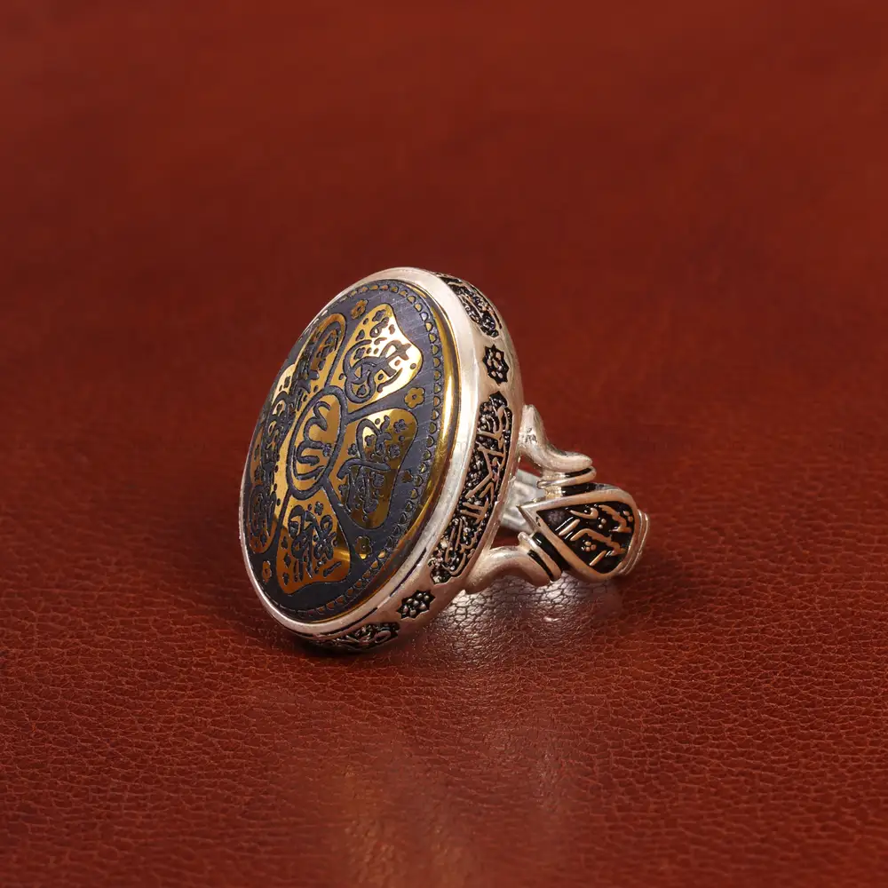 انگشتر حدید مردانه کد 26414