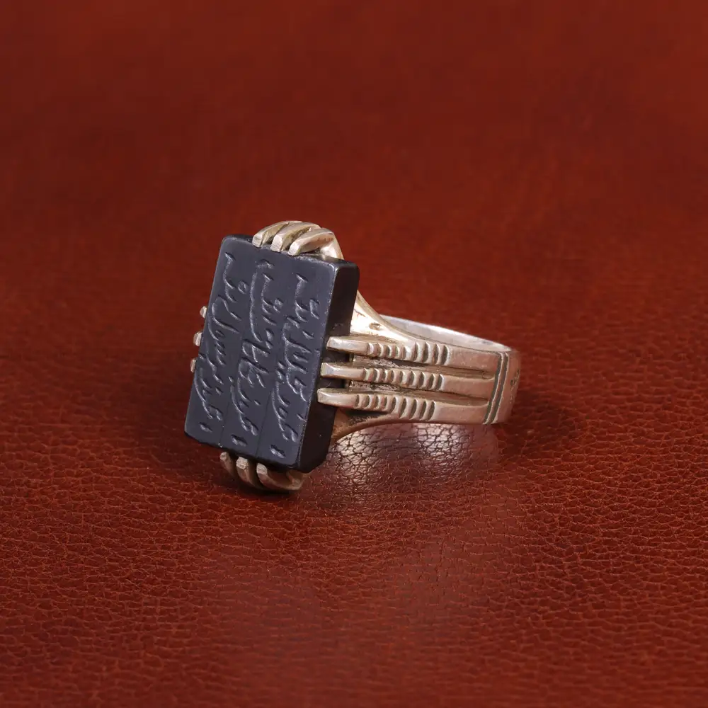 انگشتر حدید مردانه کد 26416