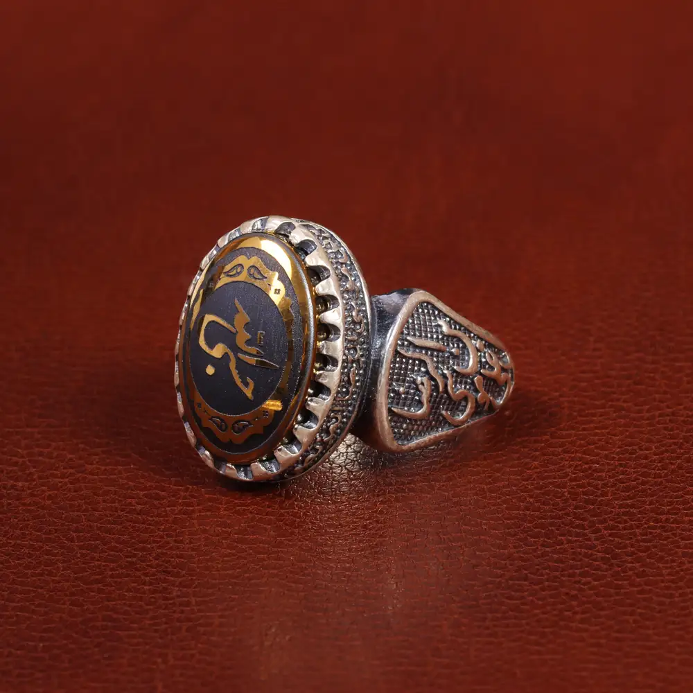 انگشتر حدید مردانه کد 26419