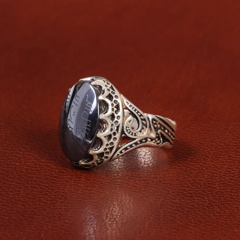 انگشتر حدید مردانه کد 26421