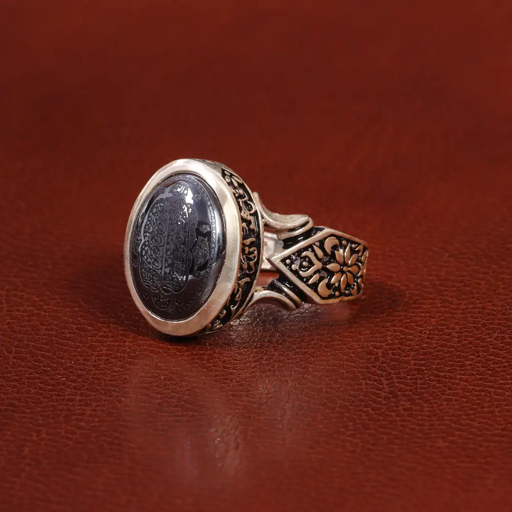 انگشتر حدید مردانه کد 26422