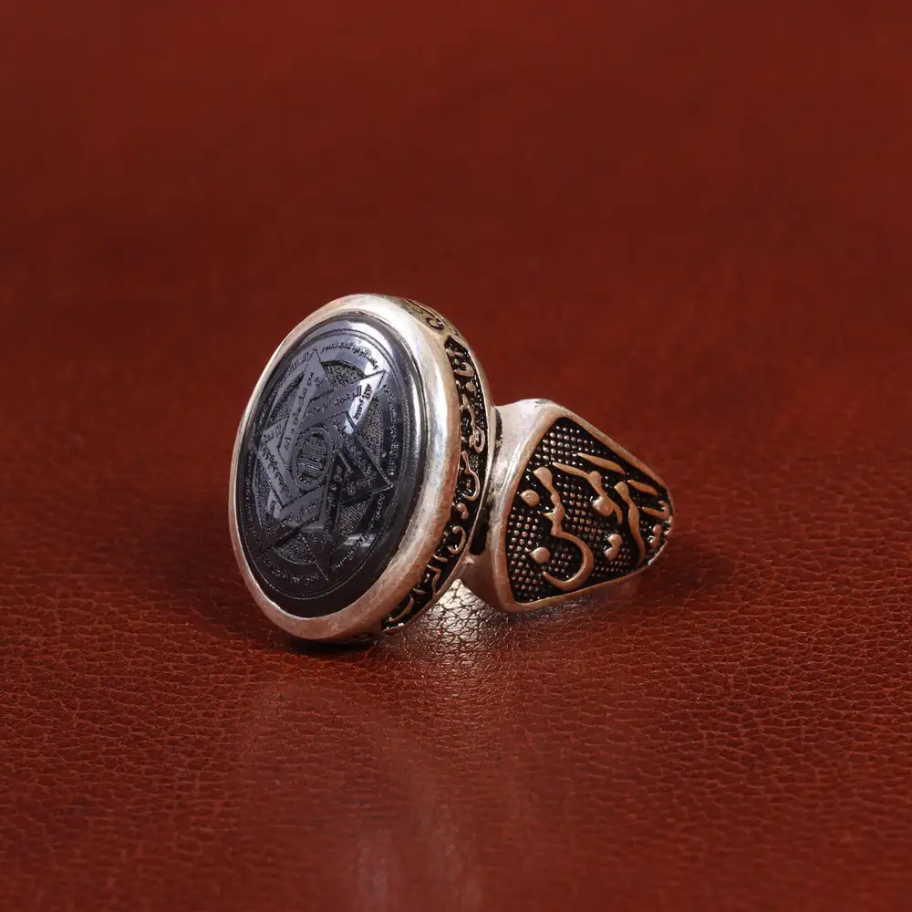 انگشتر حدید مردانه کد 26423