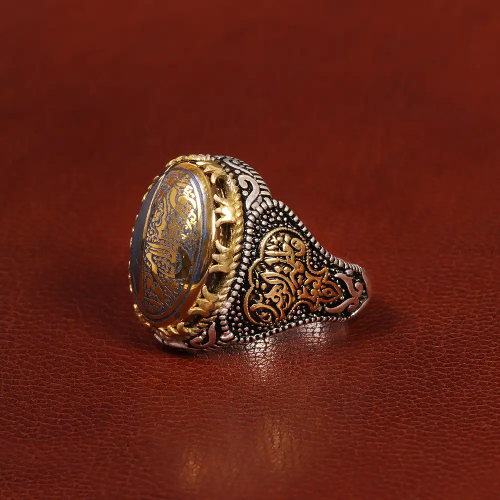 انگشتر حدید مردانه کد 26427