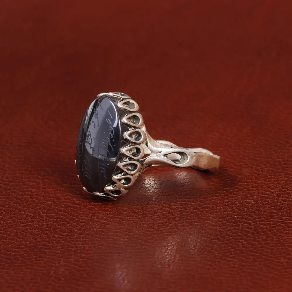 انگشتر حدید مردانه کد 26428