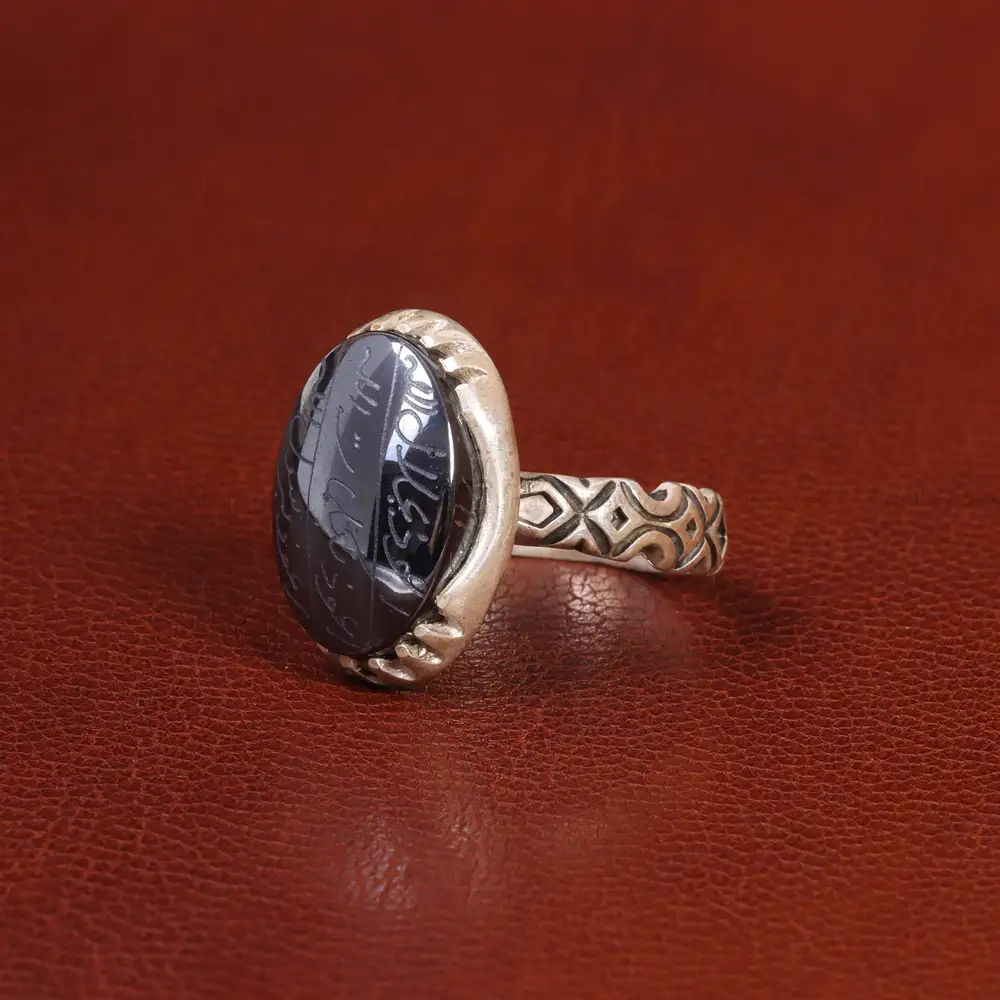 انگشتر حدید مردانه کد 26430