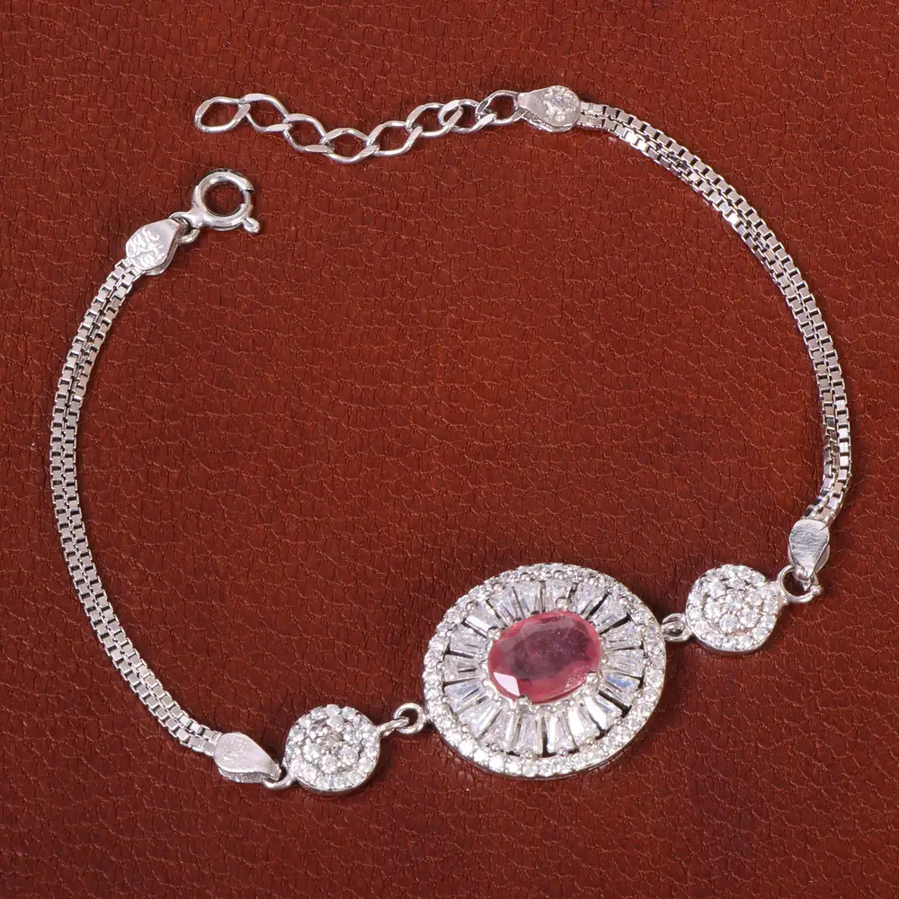 دستبند یاقوت سرخ زنانه کد 26821