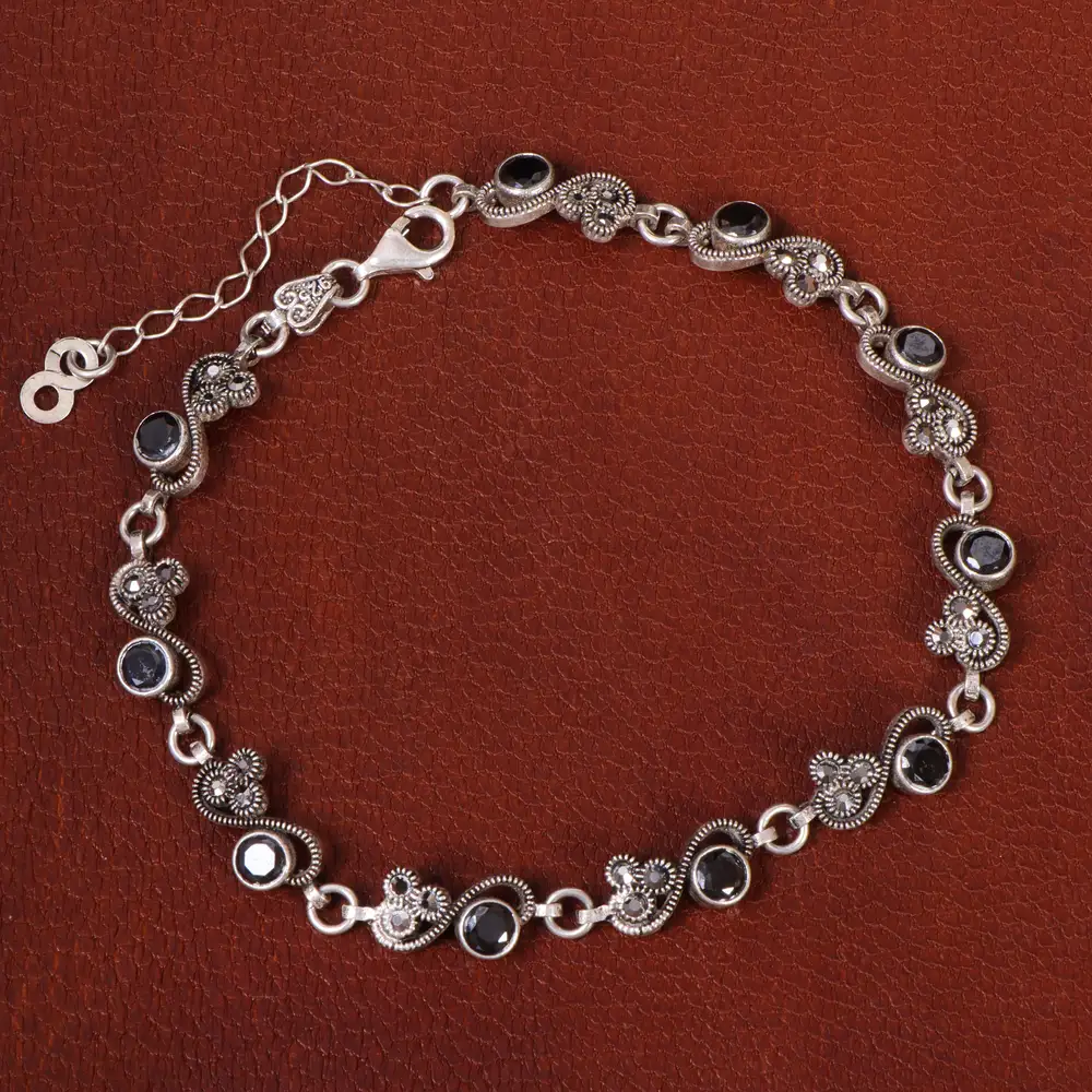 دستبند یاقوت کبود زنانه کد 26823