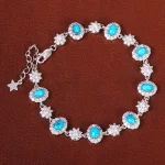 دستبند فیروزه زنانه کد 26826