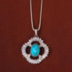 گردنبند فیروزه زنانه کد 26832