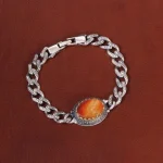 دستبند عقیق مردانه کد 26913