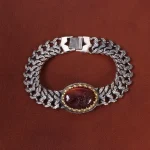 دستبند عقیق مردانه کد 26914