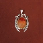 گردنبند عقیق مردانه کد 26915