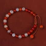 دستبند عقیق زنانه کد 26976