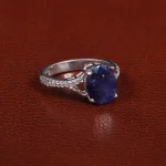 انگشتر یاقوت کبود زنانه کد 26998