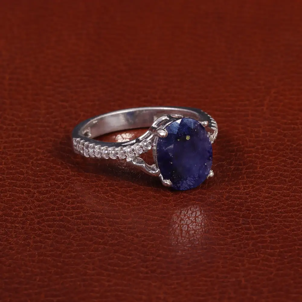 انگشتر یاقوت کبود زنانه کد 26998