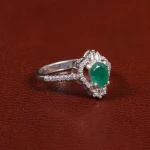 انگشتر زمرد زنانه کد 27009