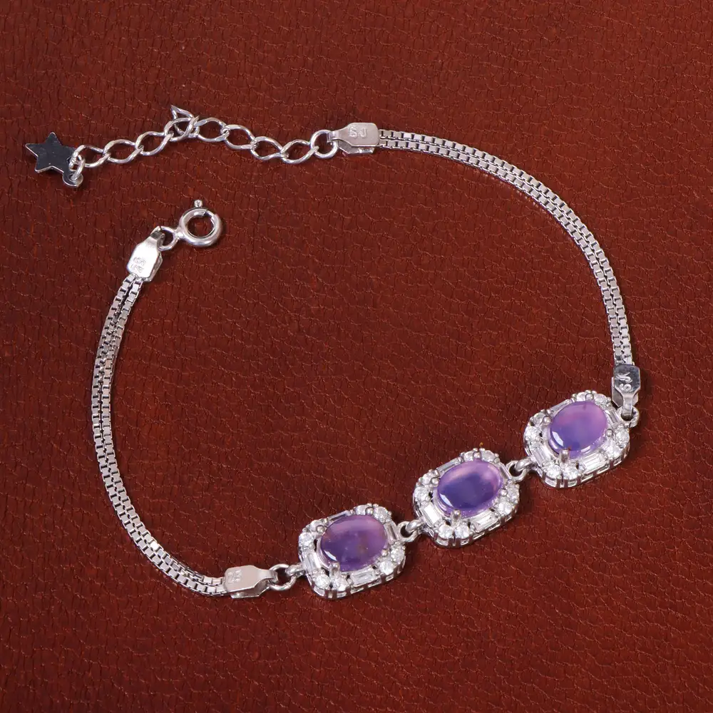 دستبند عقیق سوسنی زنانه کد 27073