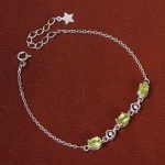 دستبند زبرجد زنانه کد 27083