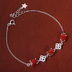 دستبند عقیق یمن زنانه کد 27088