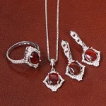 نیم ست عقیق زنانه کد 27101