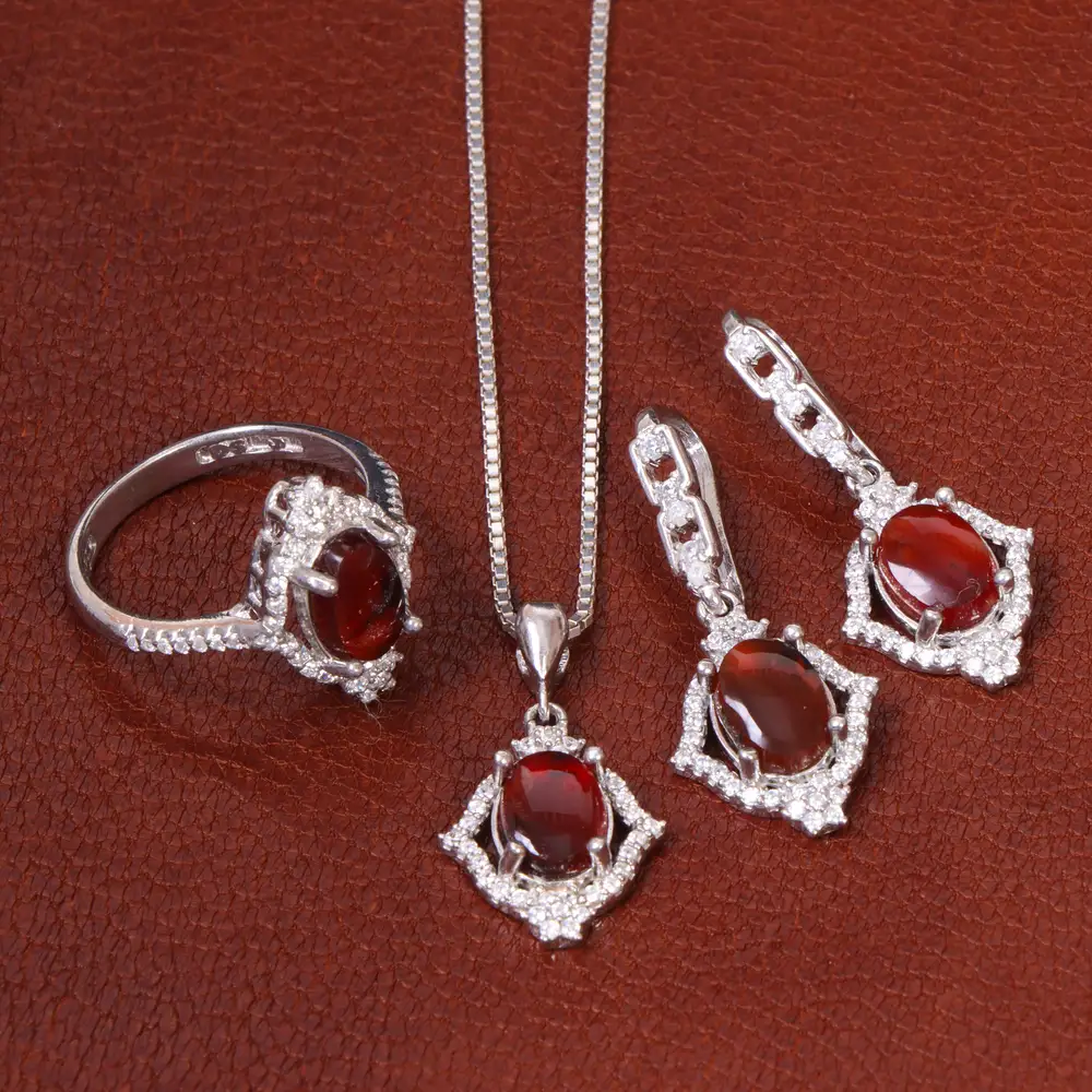 نیم ست عقیق زنانه کد 27101