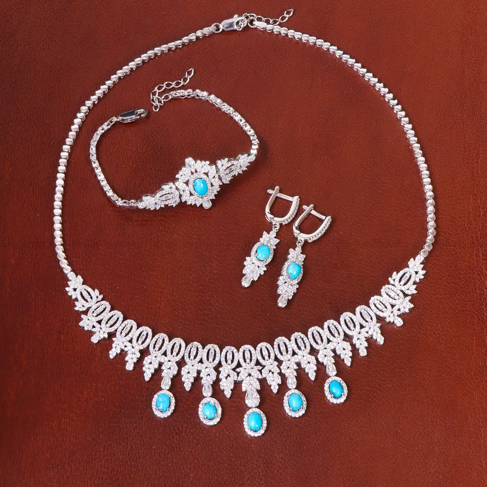 سرویس فیروزه زنانه کد 27165
