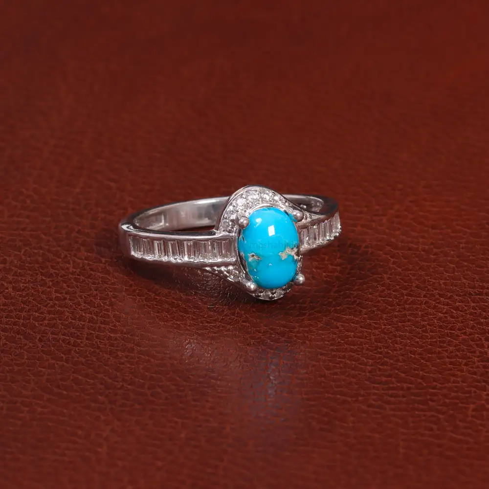 انگشتر فیروزه شجری زنانه کد 27278