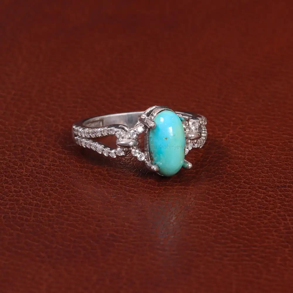 انگشتر فیروزه شجری زنانه کد 27285