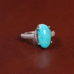 انگشتر فیروزه شجری زنانه کد 27292