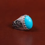 انگشتر فيروزه عجمی مردانه کد 27299
