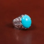 انگشتر فيروزه عجمی مردانه کد 27303