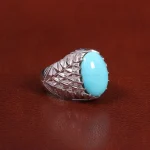 انگشتر فيروزه عجمی مردانه کد 27306
