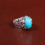 انگشتر فيروزه عجمی مردانه کد 27310