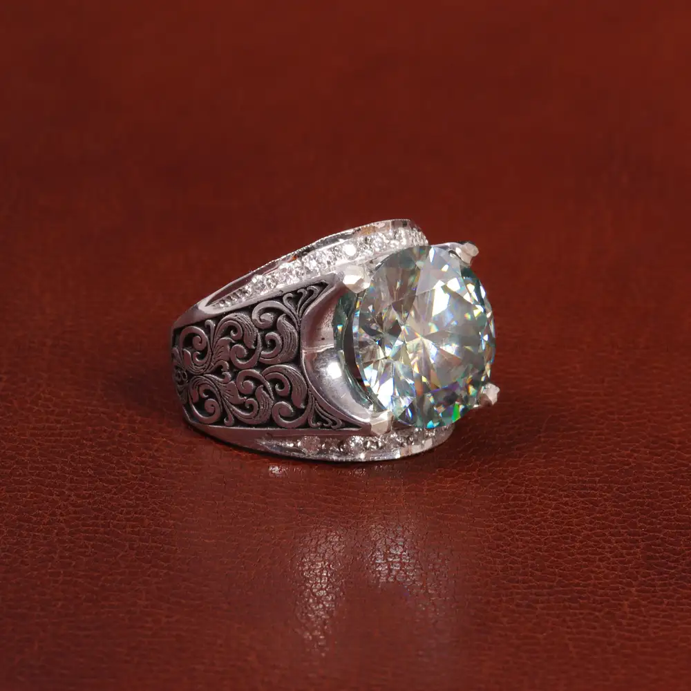 انگشتر موزانایت مردانه کد 27330