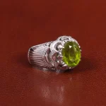 انگشتر زبرجد مردانه کد 27351