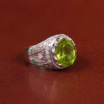 انگشتر زبرجد مردانه کد 27354