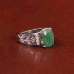 انگشتر زمرد مردانه کد 27359