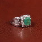 انگشتر زمرد مردانه کد 27360