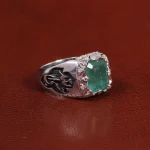 انگشتر زمرد مردانه کد 27363